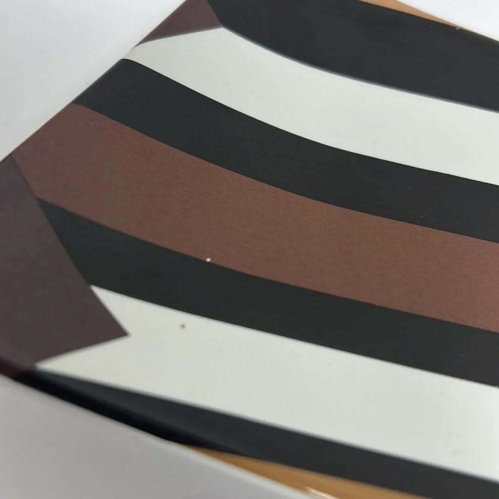 Missoni 3 Piece Puzzle Piece Chevron Abstract Stacking Appetizer Plate Set